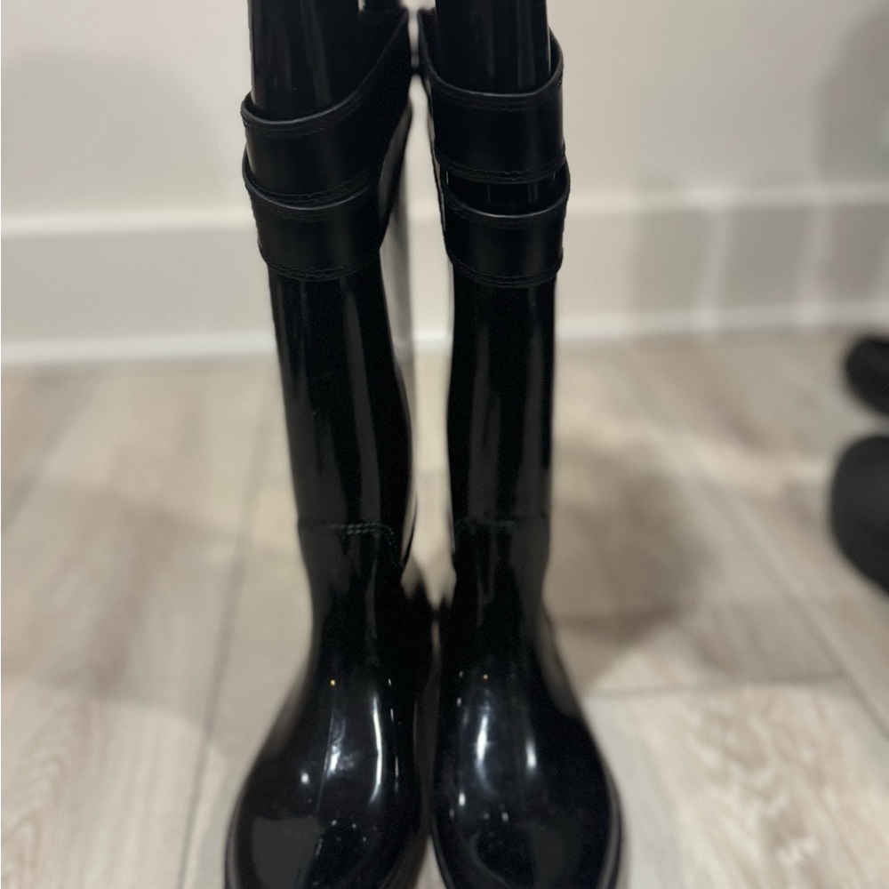 Size 5 - Coach Black Women's Rain Boots